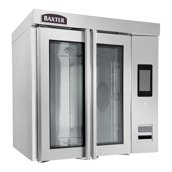 Baxter OV320G Single Deck Mini Natural Gas Rotating Rack Convection Oven with Touch Screen Controls - 95,000 BTU