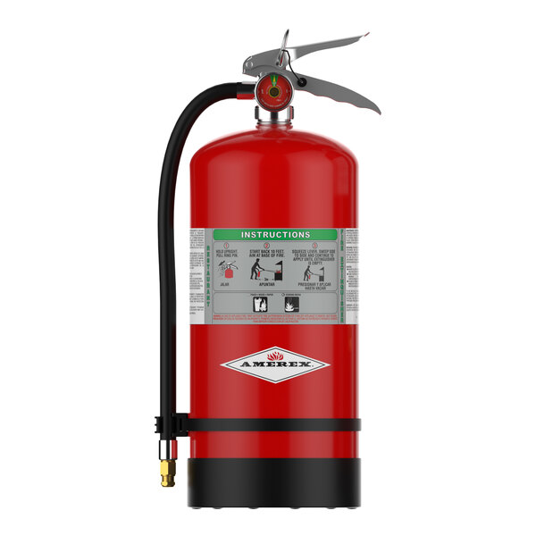 Amerex C260CG 6 Liter Coast Guard-Approved Class K Wet Chemical Fire Extinguisher 27598 - UL Rating 2A:K