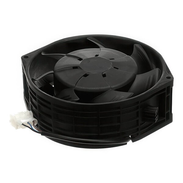An axial fan motor for refrigeration units, designed for 115V 50/60Hz operation at 24W.