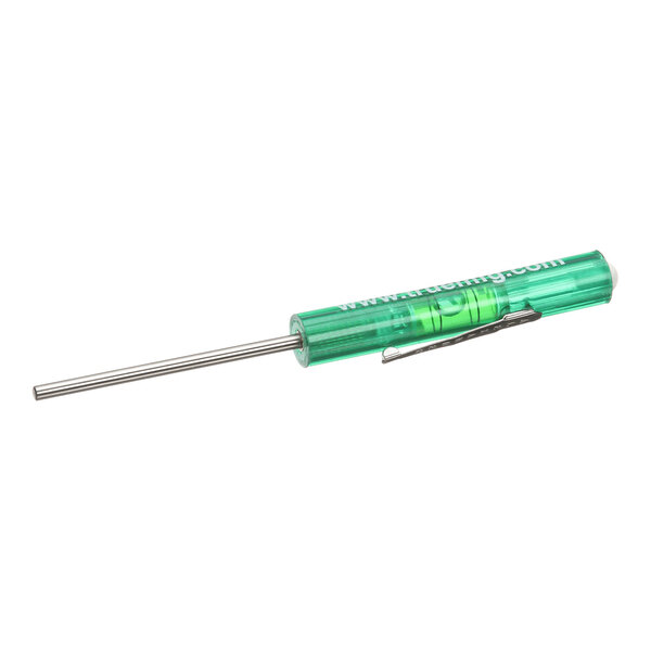 A green-handled door spring tension tool with a metal rod, used for True Refrigeration equipment.