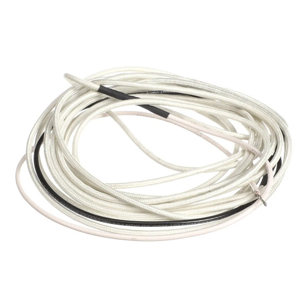 A coiled white heater wire for Delfield undercounter units.