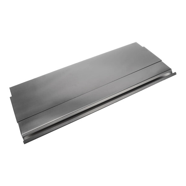 A rectangular metal hinged cover assembly designed for a 10-pan setup.