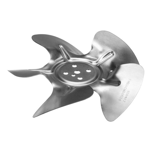 A metal fan blade for True Refrigeration, model 930487 Fv600Cw30S.