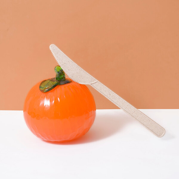 Greenprint Wrapped Heavy Weight Natural Agave Knife, Fork, and Napkin - 200/Case