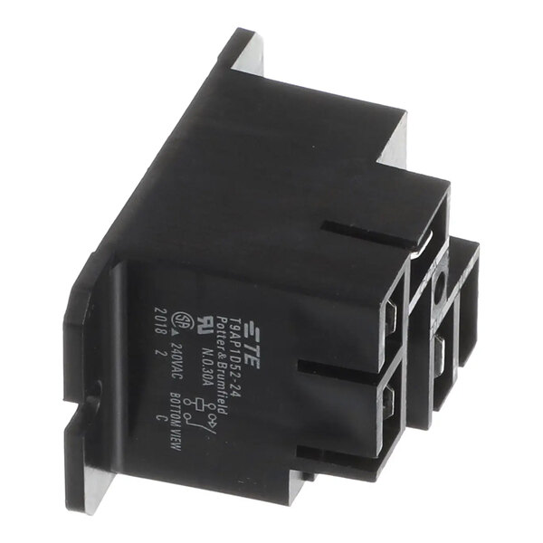 A black Bunn 32104.0001 relay with a 24V coil and multiple electrical terminals.