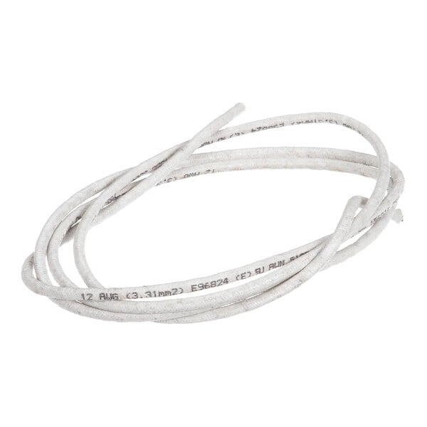 A length of white high temperature resistant #12 wire.