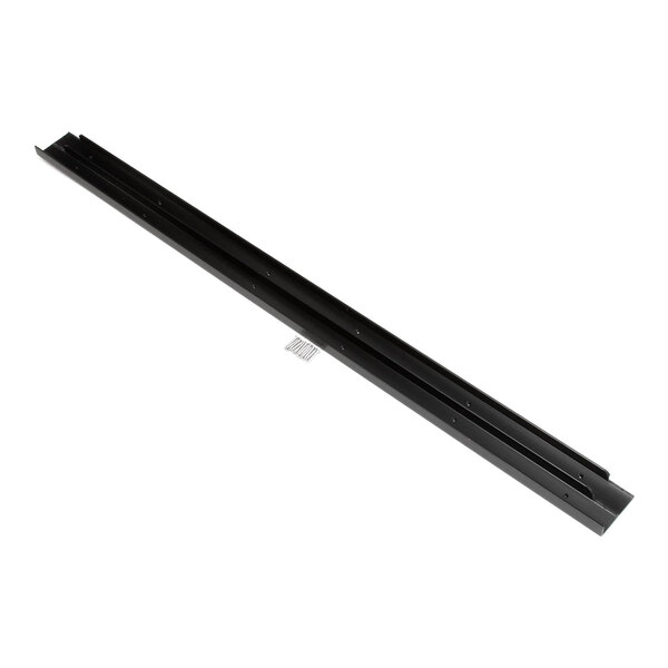 A black metal bottom door track kit for a True Refrigeration GDM-41 unit.