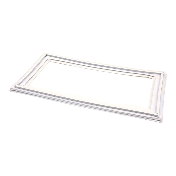 A rectangular white refrigerator or freezer door gasket.