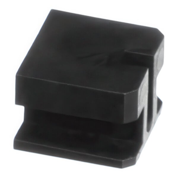 A black plastic door spring retainer for True Refrigeration units.