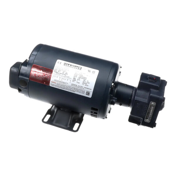 A black electric motor with an attached pump, designed for use with BKI equipment.