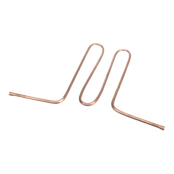 A copper discharge tube for a refrigeration unit.