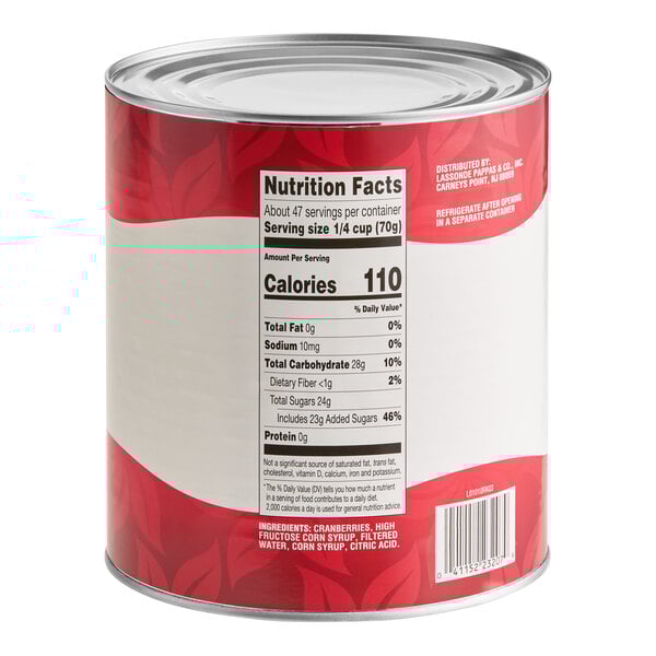 Ruby Kist Jellied Cranberry Sauce #10 Can - 6/Case