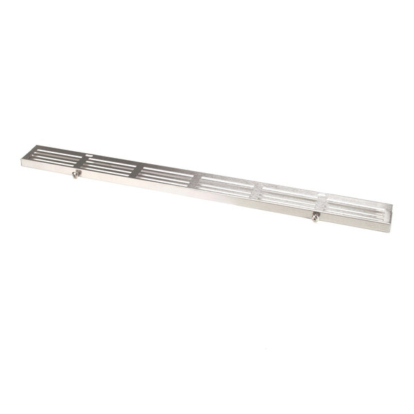 A stainless steel front grille assembly for a Beverage-Air UCR27A refrigerator.