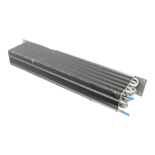 An evaporator coil for a commercial refrigeration unit.