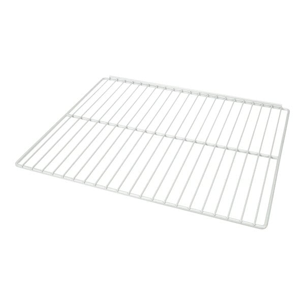 A rectangular wire shelf designed for use in Delfield UC24 refrigerators or freezers.