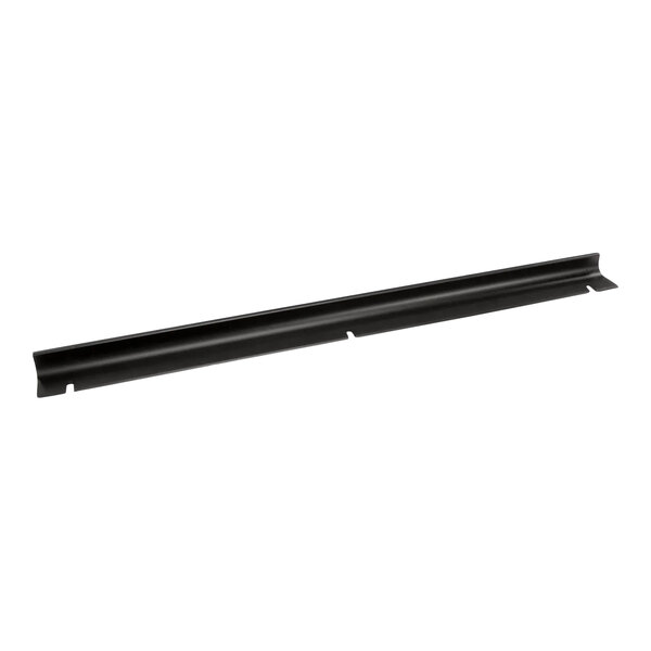 A black metal air deflector angle designed for a 2-pan setup.