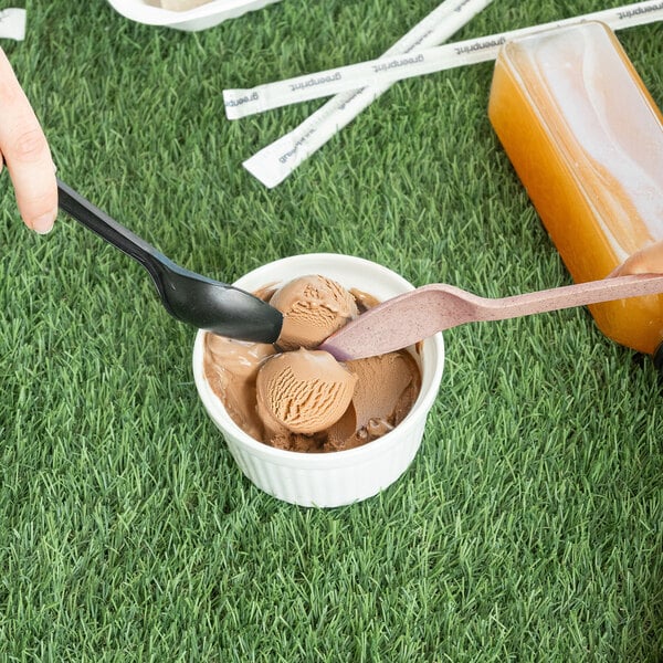 Greenprint Wrapped Heavy Weight Natural Agave Spoon - 500/Case