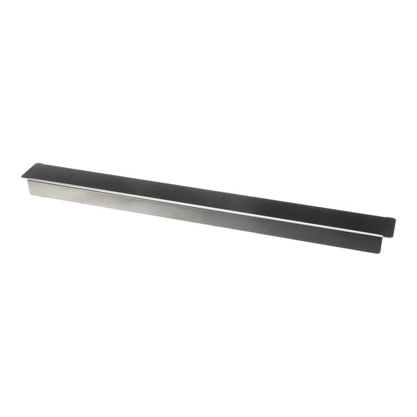 A long, rectangular metal food well divider bar.