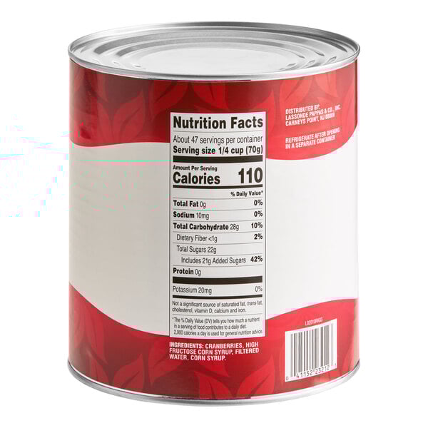 Ruby Kist Whole Berry Cranberry Sauce #10 Can - 6/Case