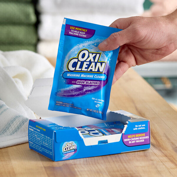 OxiClean 4-Count Washing Machine Cleaner Pouches with Odor Blasters - 8/Case