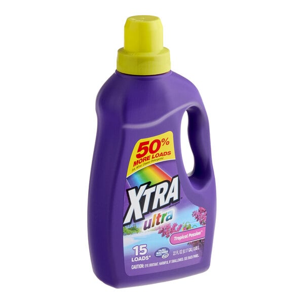 XTRA Ultra 22 oz. Tropical Passion Liquid Laundry Detergent - 12/Case