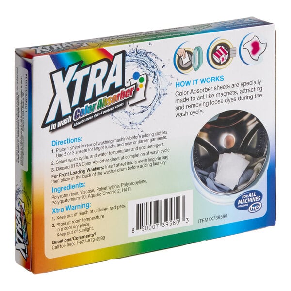 XTRA 12-Count In-Wash Color Absorber Sheets - 144/Case