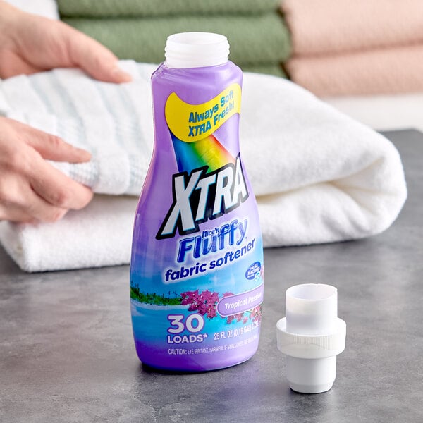 XTRA Nice'N Fluffy 25 oz. Tropical Passion Liquid Fabric Softener - 12/Case