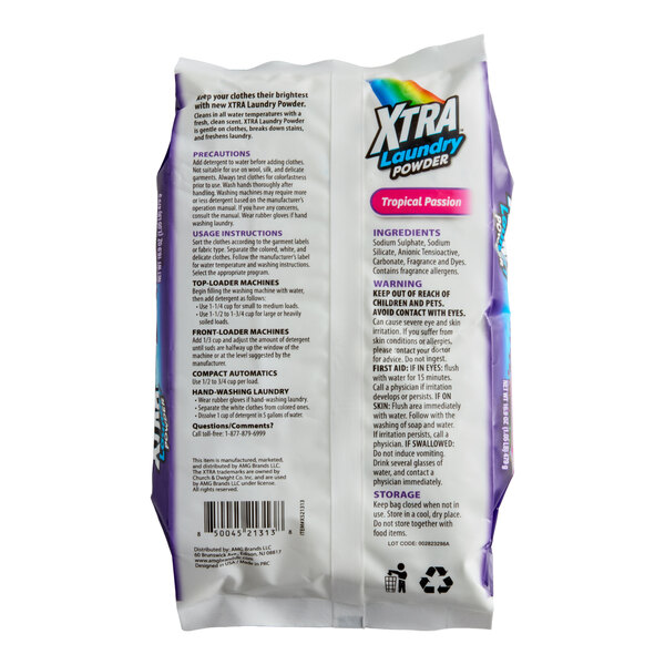 XTRA 16.9 oz. Tropical Passion Powder Laundry Detergent - 12/Case