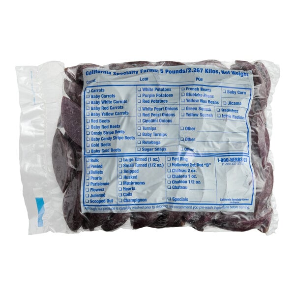 California Specialty Farms Hand-Turned Purple Baby Potatoes 5 lb.