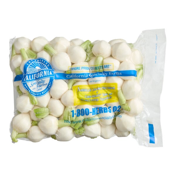 California Specialty Farms Hand-Peeled White Baby Turnips 5 lb.