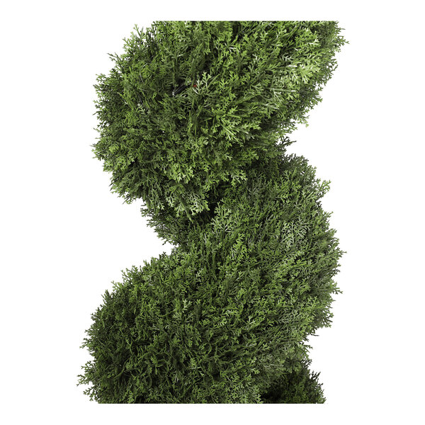 Mills Floral Company 70" Artificial Potted Cypress Spiral Topiary