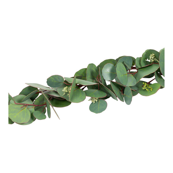 Mills Floral Company 72" Artificial Silver Dollar Seeded Eucalyptus Garland