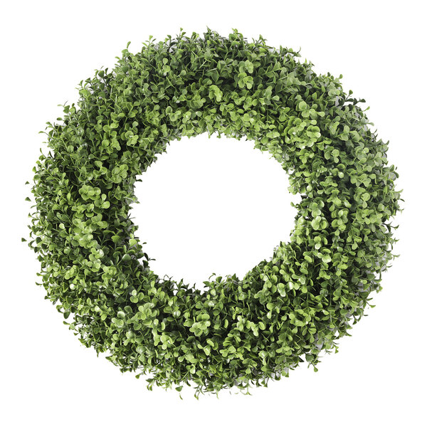 Mills Floral Company 19" Artificial Boxwood Round Wreath