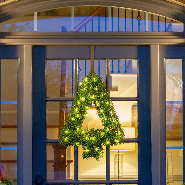 Mills Floral Company 21 1/2" x 25 1/2" Artificial Boxwood Tree Wreath