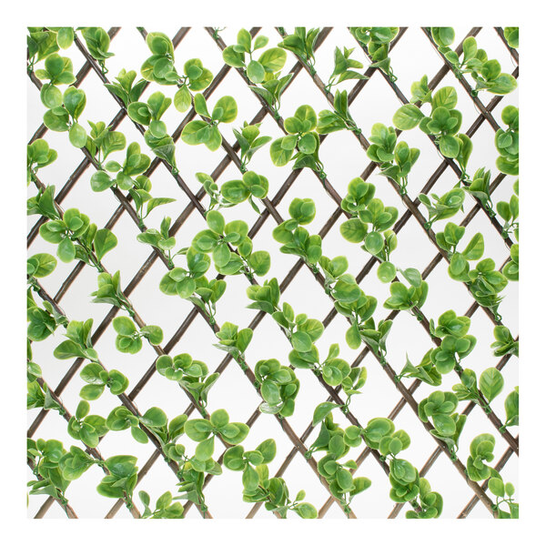 Mills Floral Company 39" x 78" Artificial Faux Jade Leaf Lattice Screen
