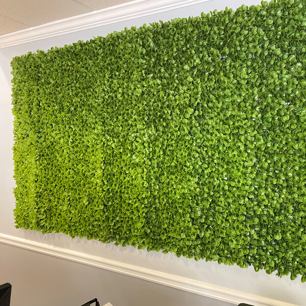 Mills Floral Company 48" x 96" Artificial Jade Leaf Roll