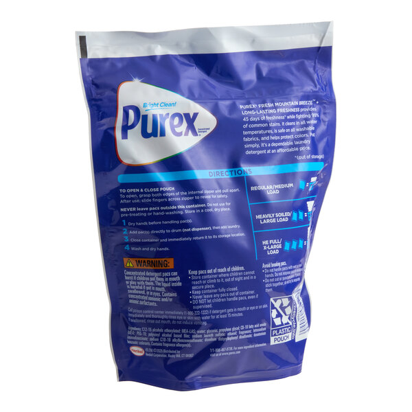 Purex 66-Count Fresh Mountain Breeze Laundry Detergent Pacs - 4/Case