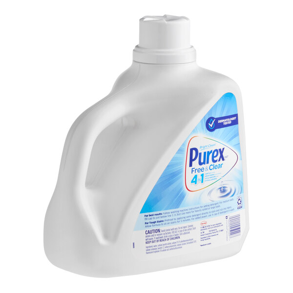 Purex Free & Clear 150 oz. Liquid Laundry Detergent - 4/Case