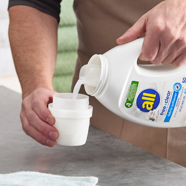 All Free Clear 34 oz. Liquid Fabric Softener - 6/Case