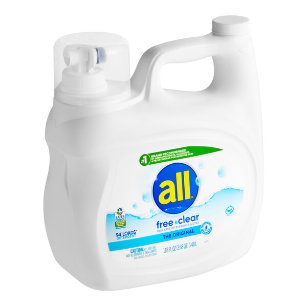 All Free Clear 118 oz. Liquid Laundry Detergent - 4/Case