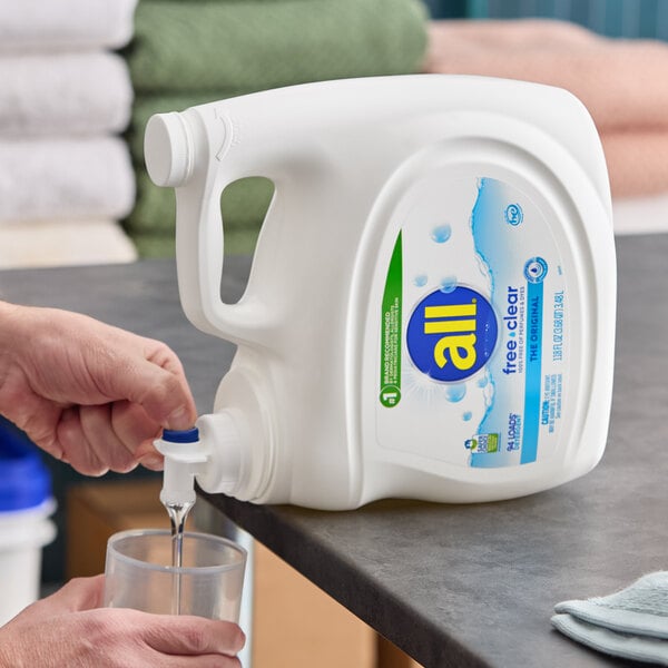 All Free Clear 118 oz. Liquid Laundry Detergent - 4/Case