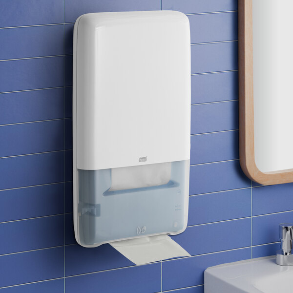 Tork PeakServe 552540 White Automatic Continuous Paper Towel Dispenser