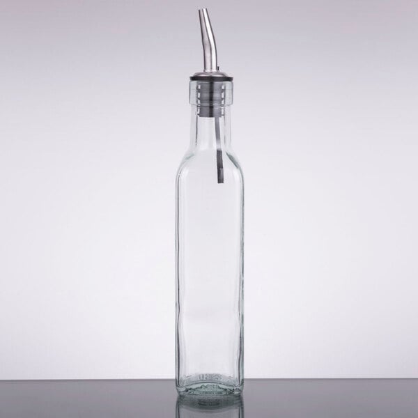 TableCraft Prima 8.5 oz. Olive Oil Cruet with Pourer - 12/Case