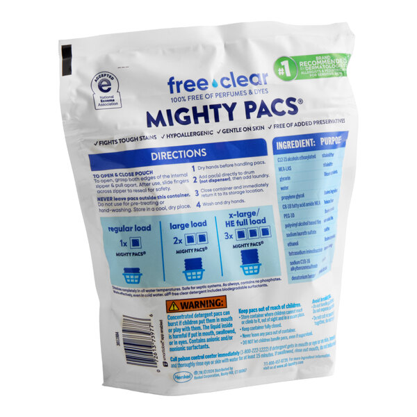 All Free Clear MIGHTY PACS 19-Count Laundry Detergent Pacs - 6/Case