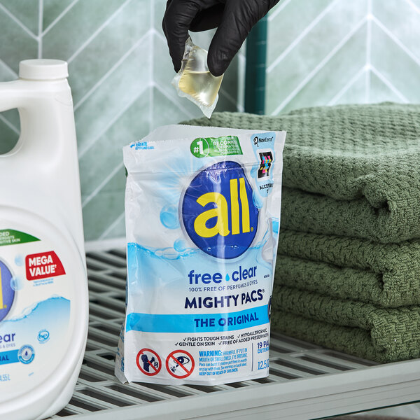 All Free Clear MIGHTY PACS 19-Count Laundry Detergent Pacs - 6/Case