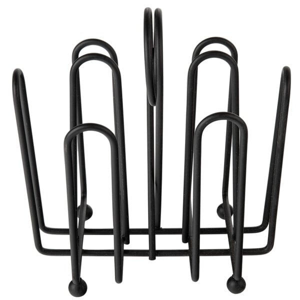 TableCraft Black Wire Jelly Packet Rack - 12/Case