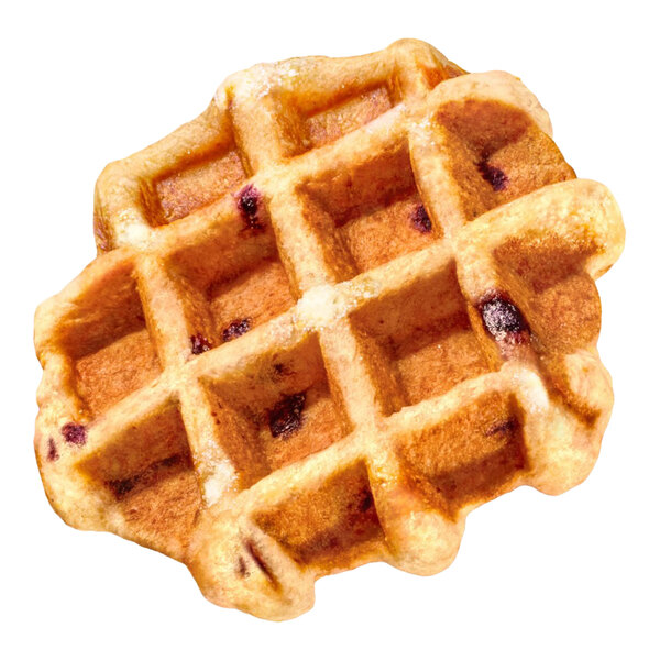 Vafels Vegan Lemon Blueberry Liege Waffle 2.3 oz. - 36/Case