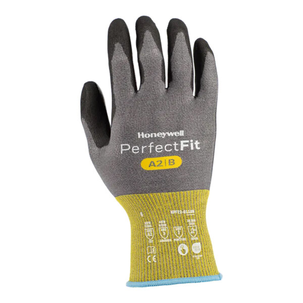 Honeywell Perfect Fit 3.0 NPF22-0118N-8 Gray 18 Gauge A2/B Cut-Resistant Glove - Size 8 (Medium) - Pair - 10/Case