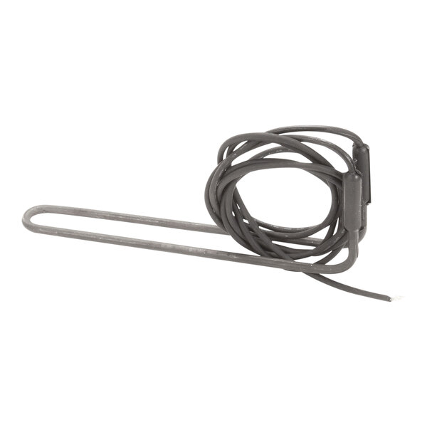 A refrigerator defrost heater with a coiled wire and neoprene insulation.