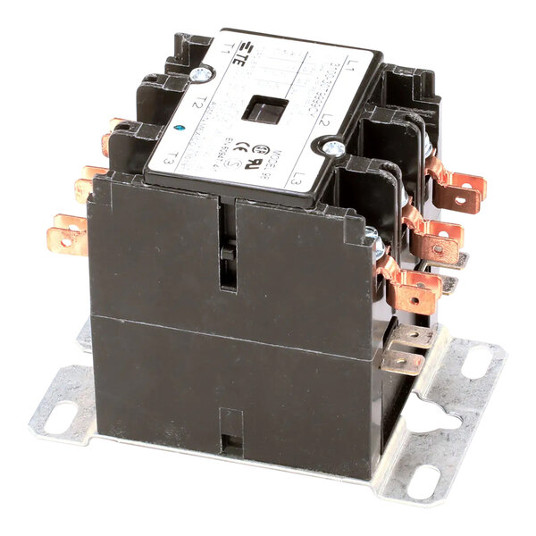 A three-pole electrical contactor with a 120V AC coil, used for controlling power circuits.